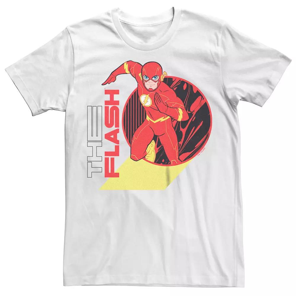 Big & Tall DC Comics The Flash Running Cartoon Graphic Tee, Men's,  Product Image