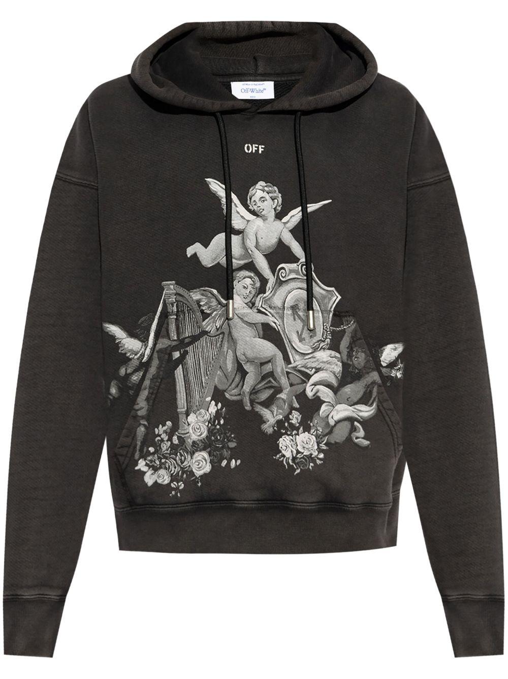 angel graphic-print hoodie  Product Image