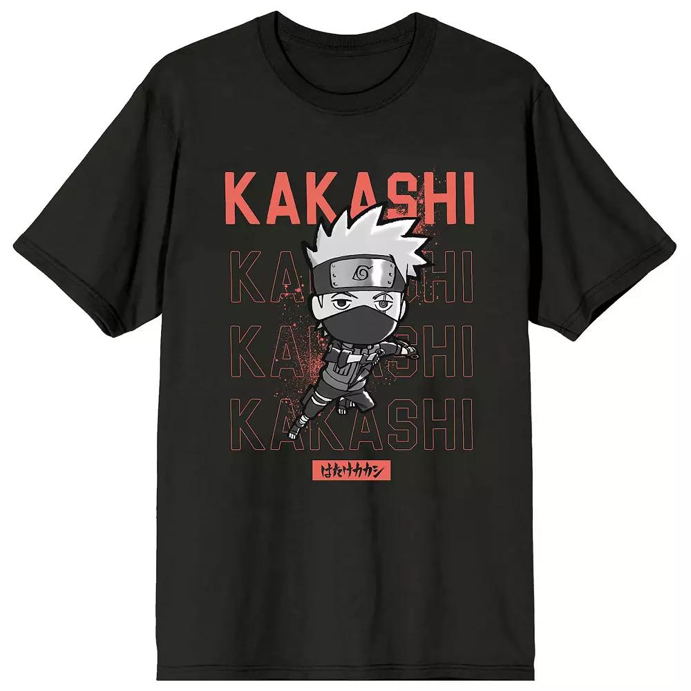 Men's Naruto Shippuden Kakashi Short Sleeve Graphic Tee,  Product Image