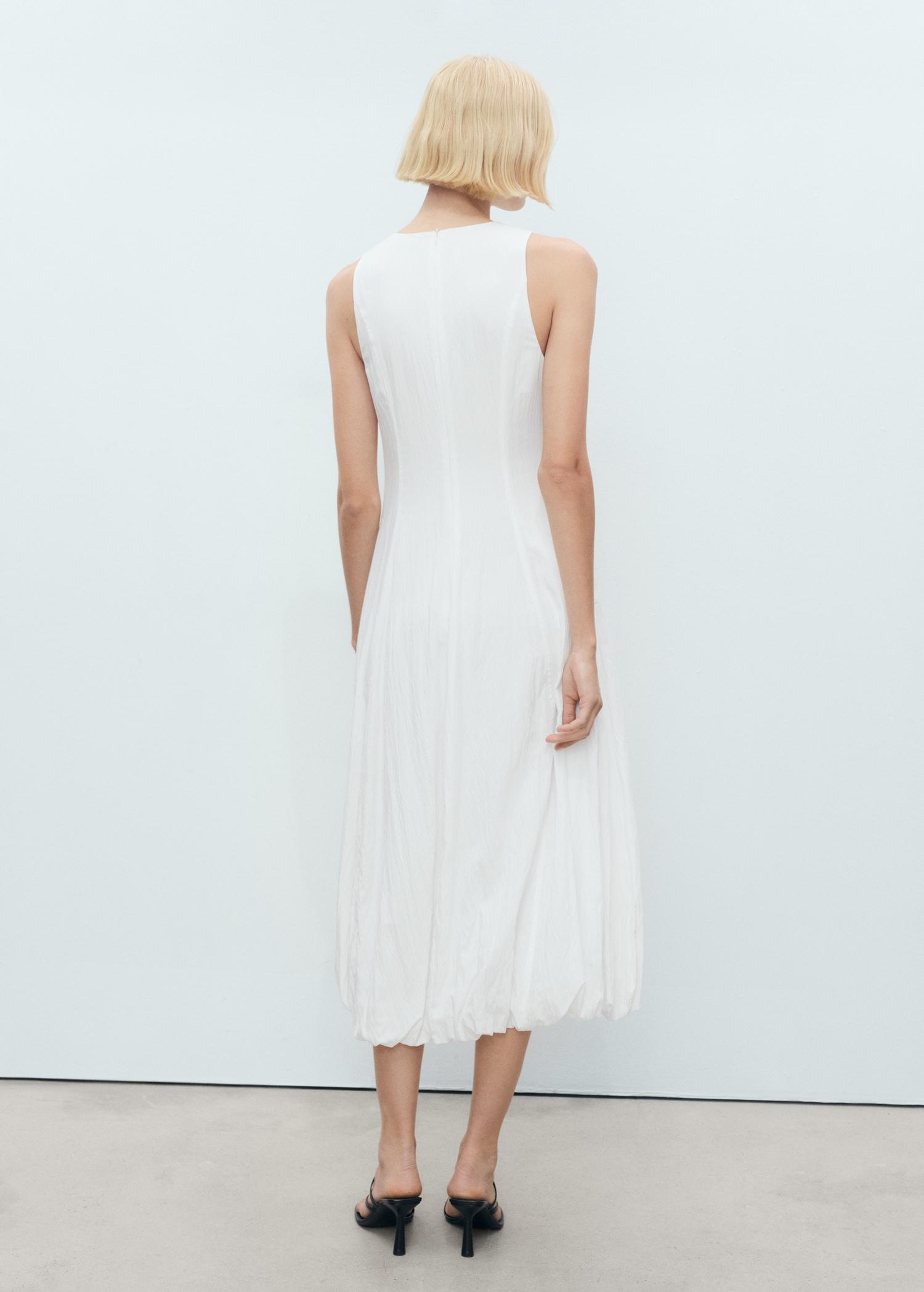 Long balloon dress - Women | MANGO USA Product Image