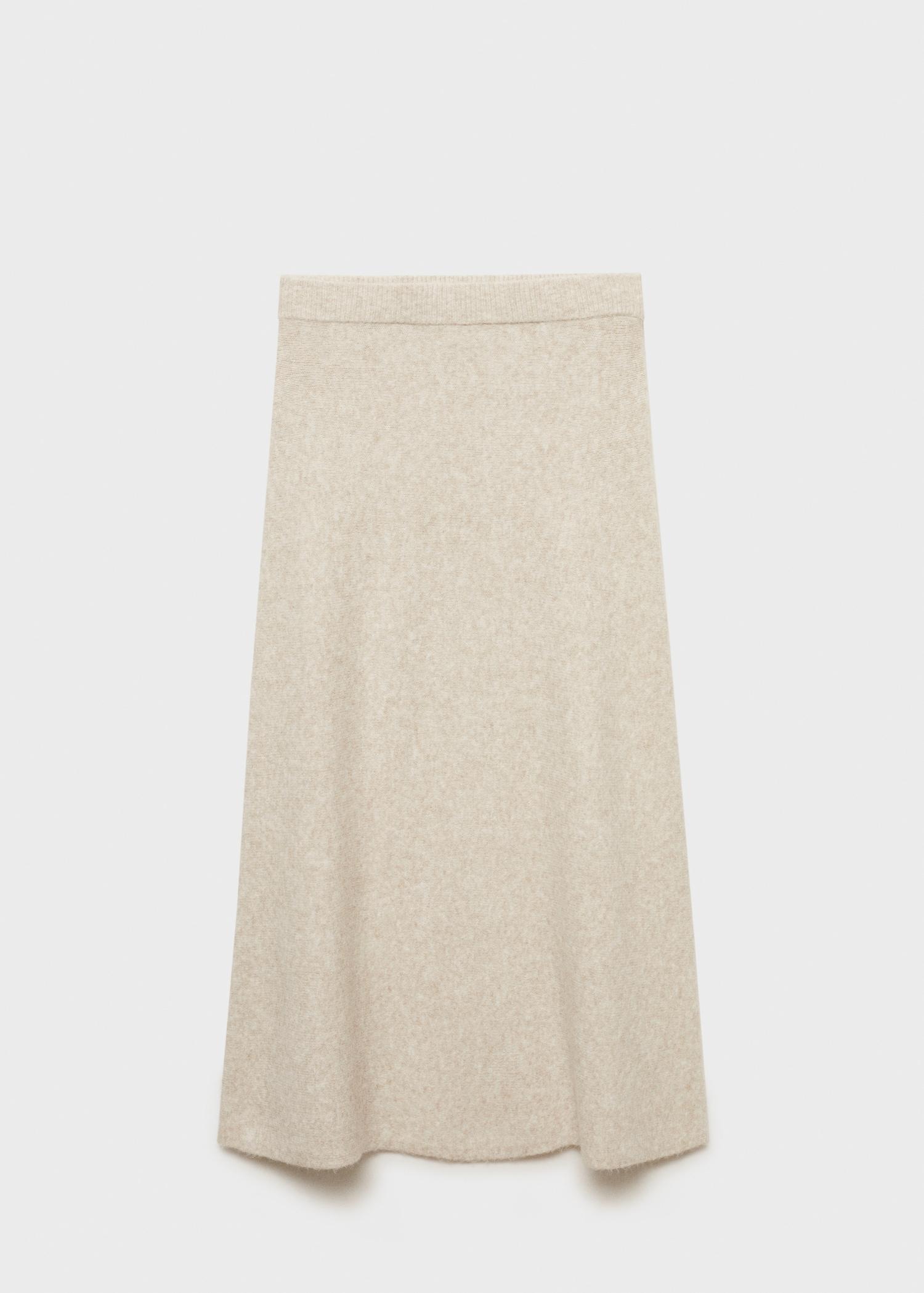 Long knitted skirt - Women | MANGO USA Product Image