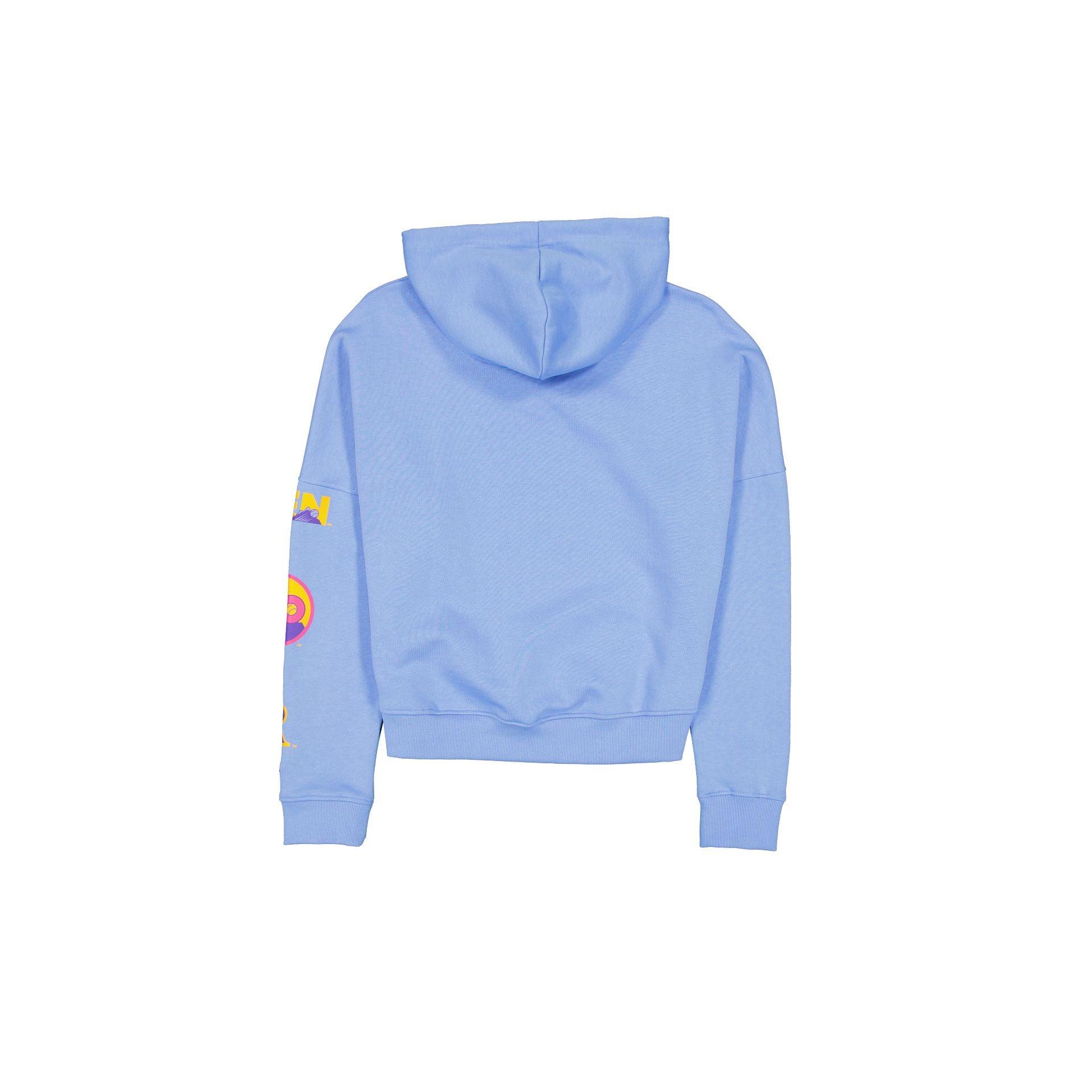 Colorado Rockies City Connect Women's Pastel Blue Hoodie Female Product Image