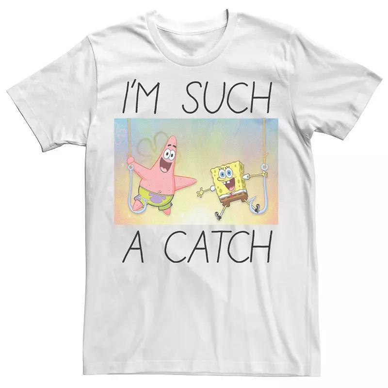 Men's Spongebob I'm Such A Catch Portrait Tee,  Product Image