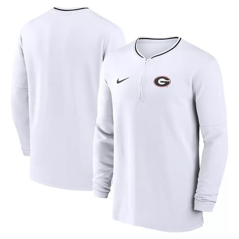 Georgia Bulldogs Sideline Coach Nike Mens Dri-FIT College 1/2-Zip Long-Sleeve Top | 02F908YYNGB-VSV Product Image