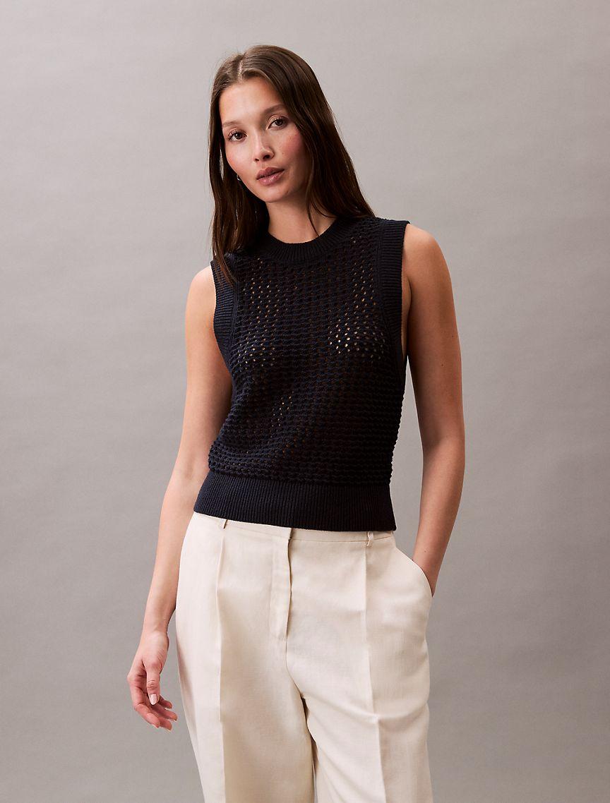 Open Stitch Tank Top Product Image