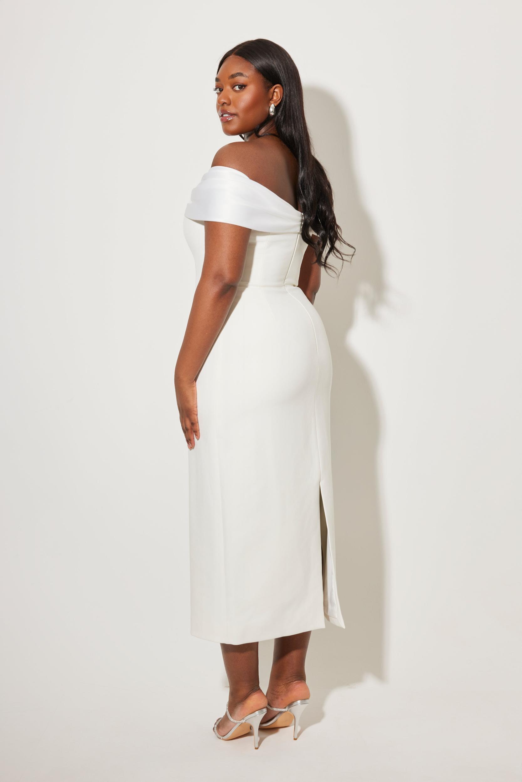 The Ultimate Muse Bow Midi Dress Product Image
