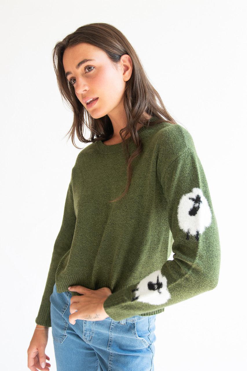 Animal Sleeve Sweater Product Image