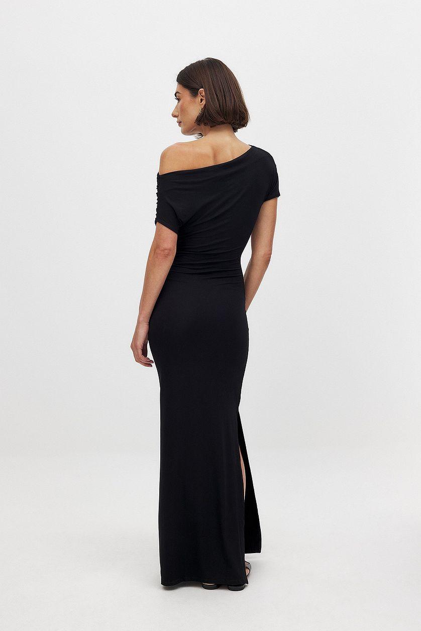 Soft Line Draped Maxi Dress Product Image