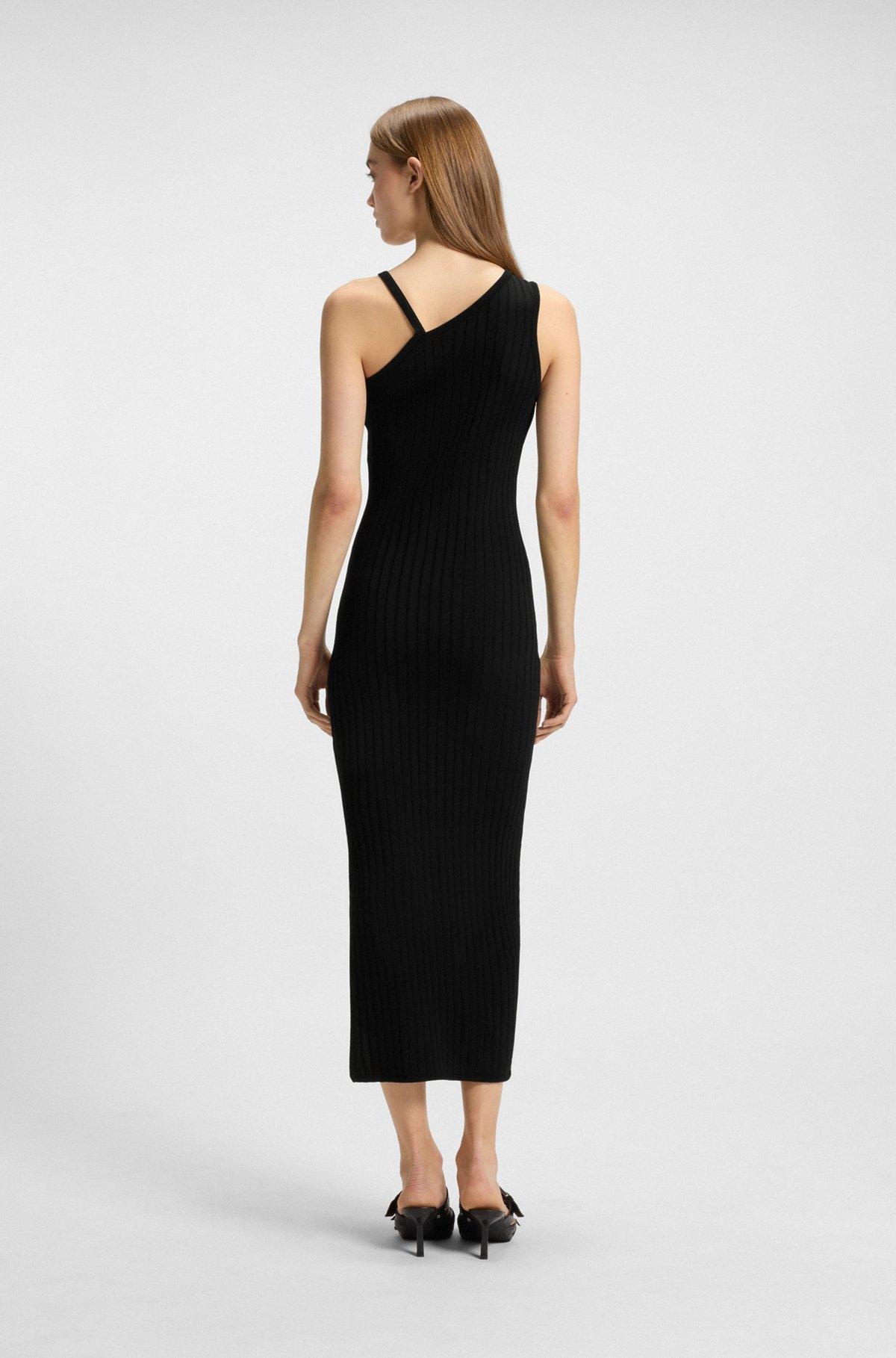 Knitted dress with one-shoulder design Product Image