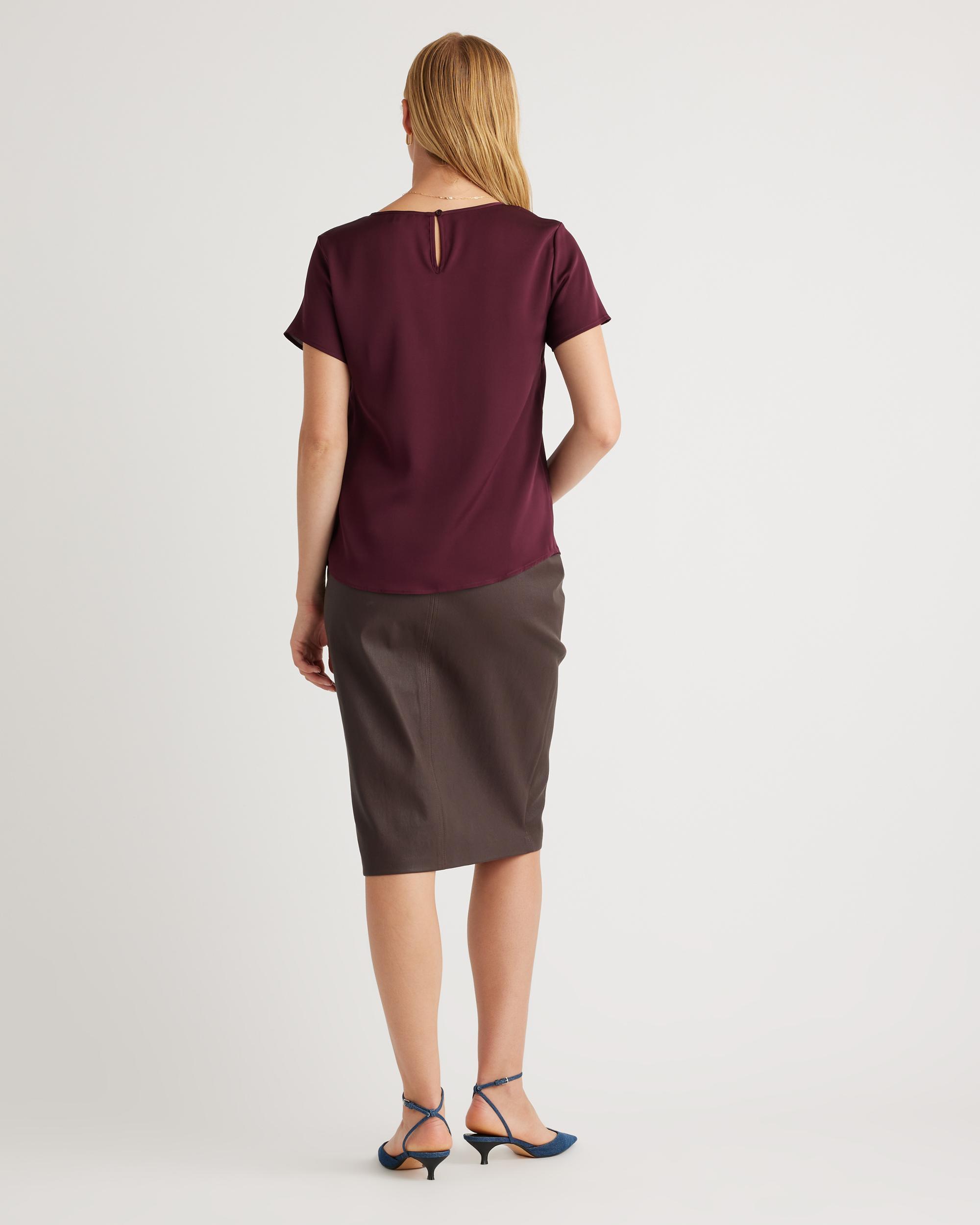 Quince | Women's Washable Stretch Silk T-Shirt Size XL Product Image