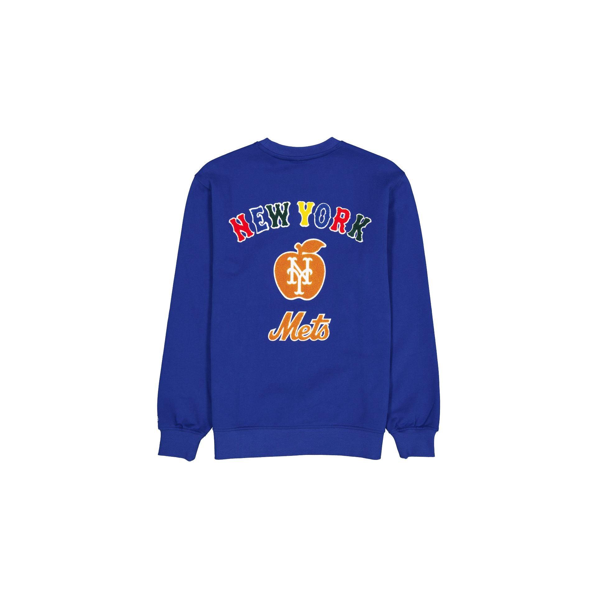 New York Mets Big Apple Blue Quartz Crewneck Male Product Image