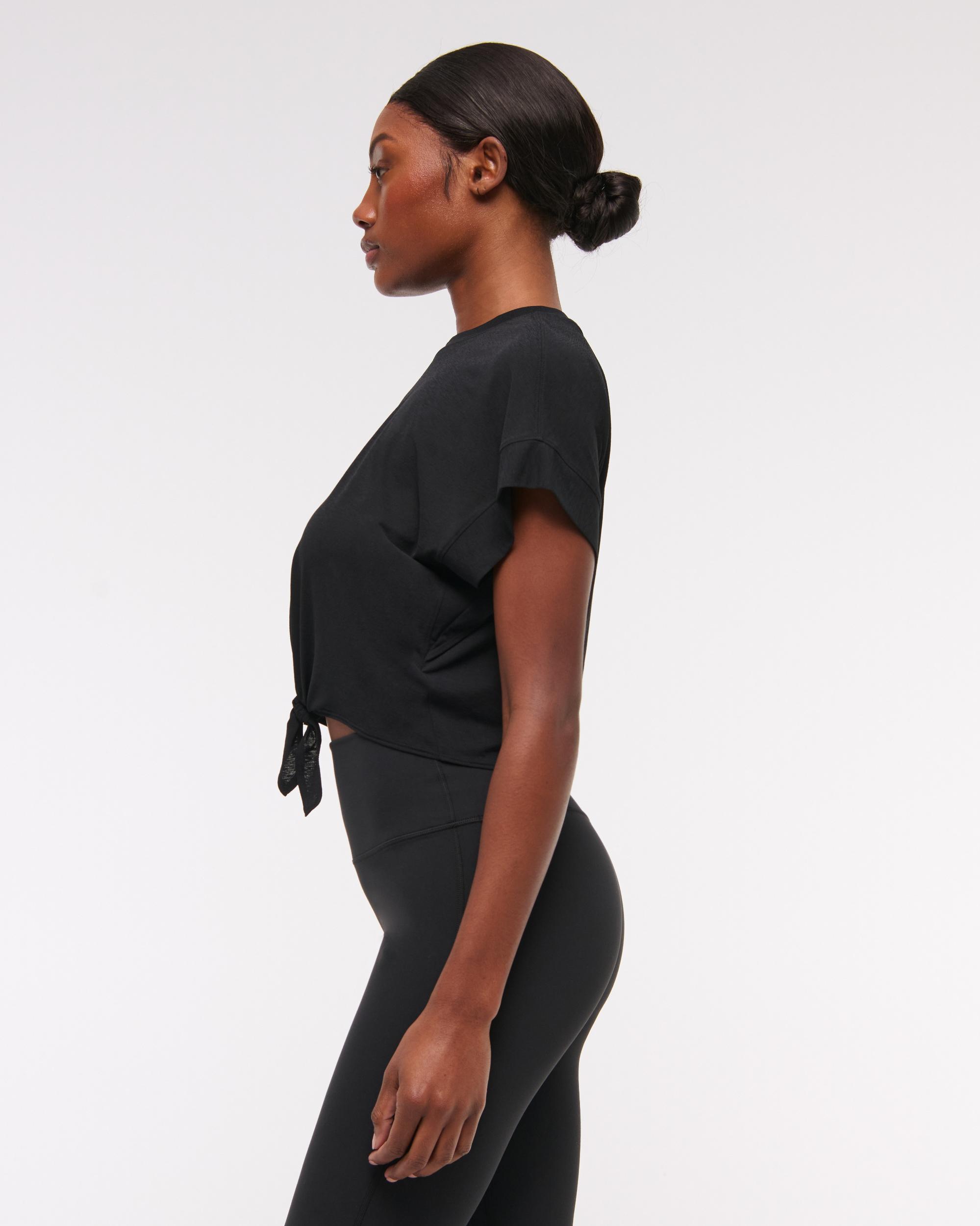 YPB Featherweight Tie-Front Tee Product Image