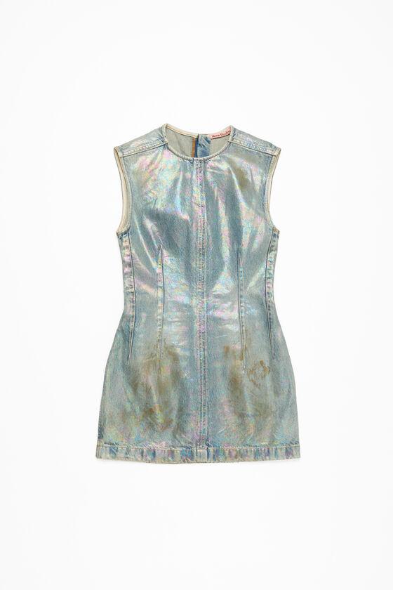 Coated denim dress Product Image