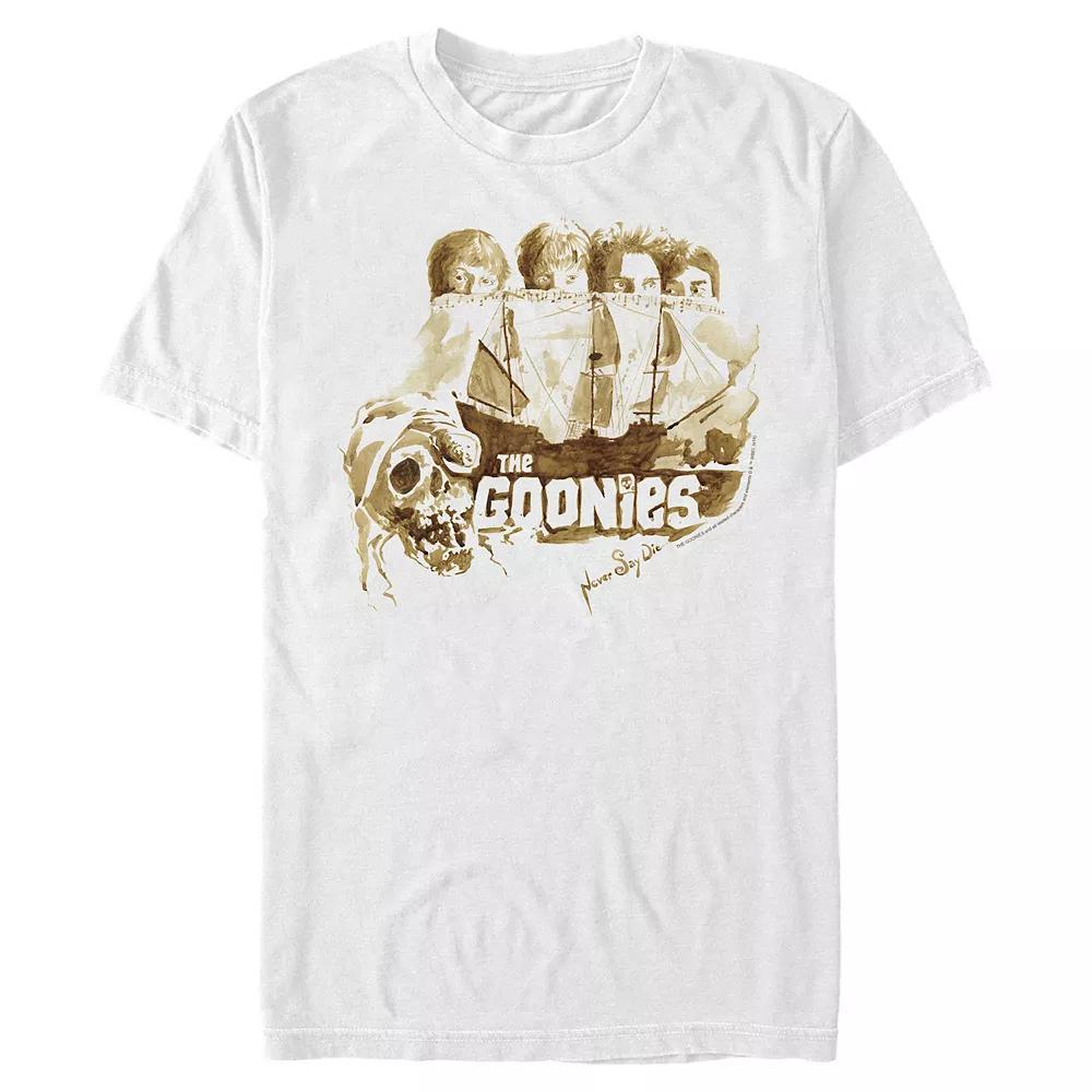 Men's The Goonies Group Shot Behind Ship Portrait Tee,  Product Image