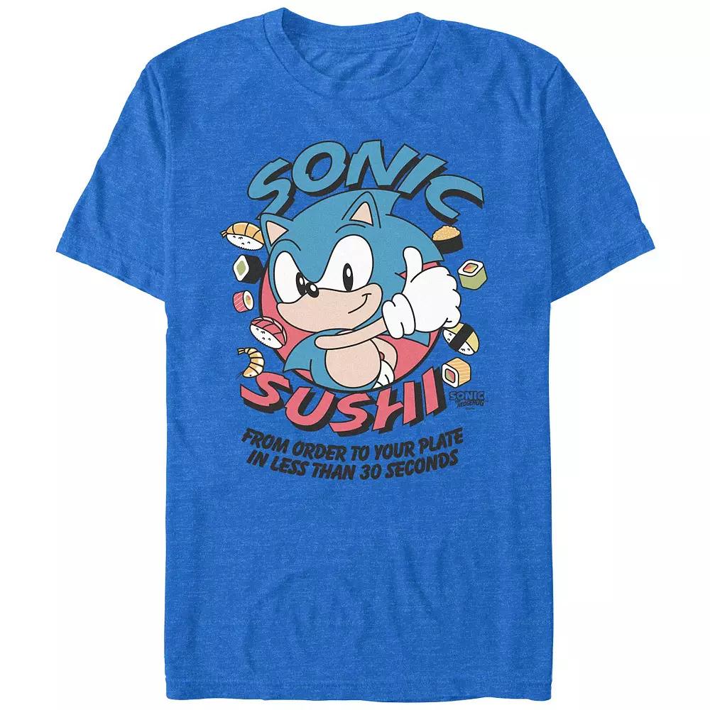 Men's Sonic The Hedgehog Sonic Sushi Graphic Tee,  Product Image