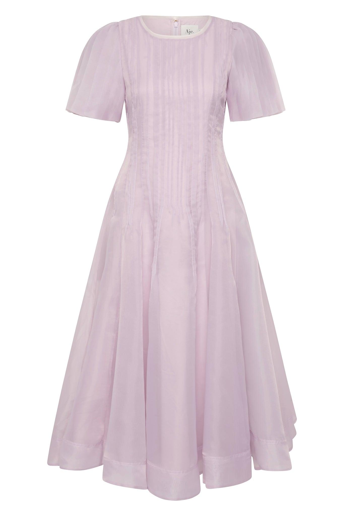 Nova Pleated Midi Dress Product Image