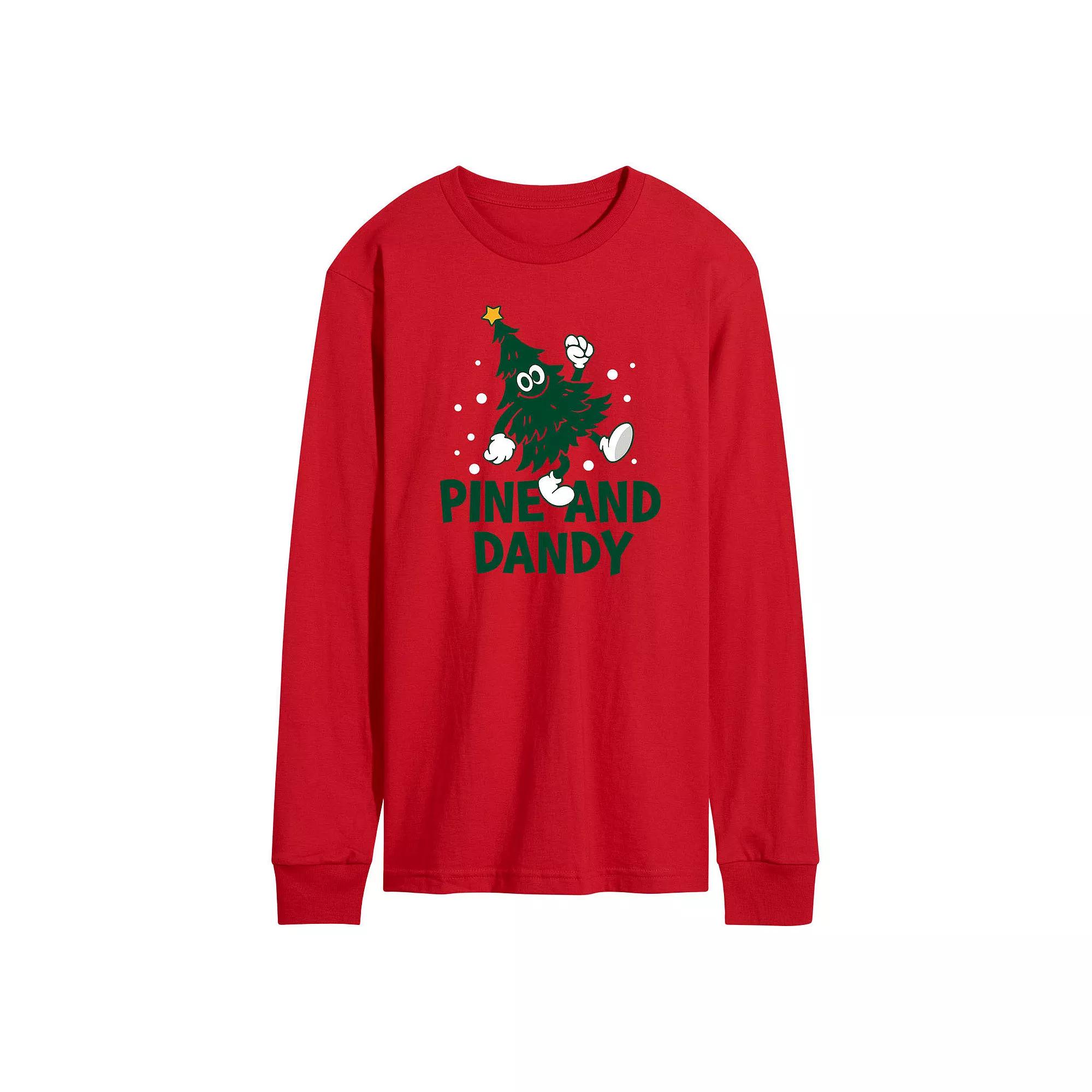 Men's The Office Threat Level Midnight Long Sleeve Tee,  Product Image