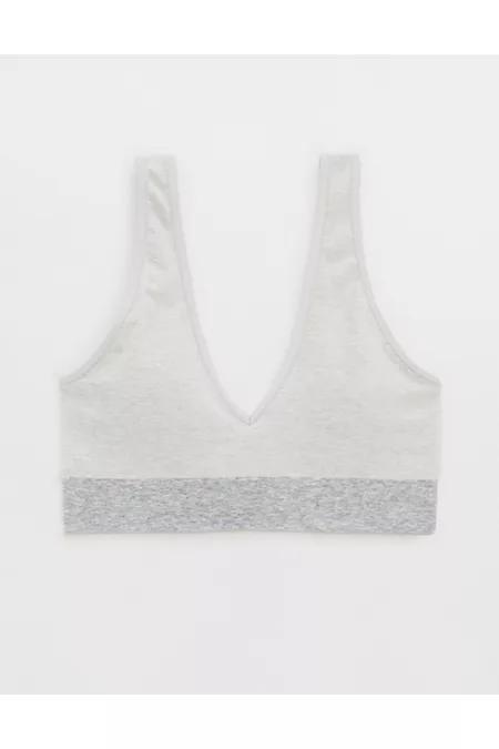 Superchill Cotton Seamless Plunge Bralette Women's Product Image
