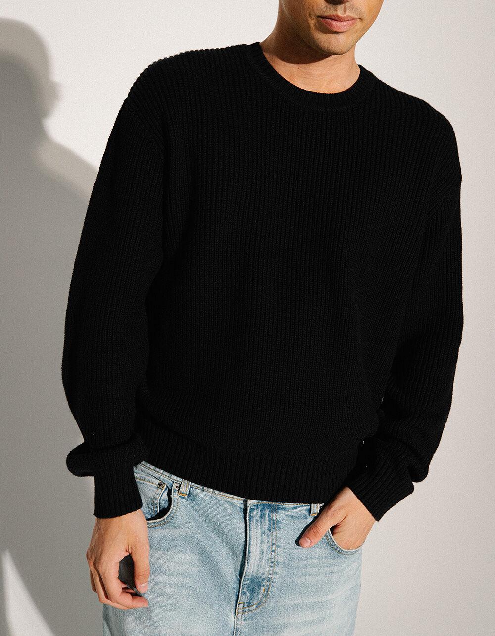 RSQ Mens Crewneck Sweater - BLACK Product Image