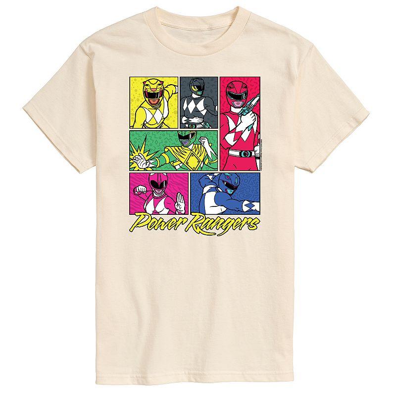 Big & Tall Power Rangers Grid Graphic Tee, Men's,  Product Image