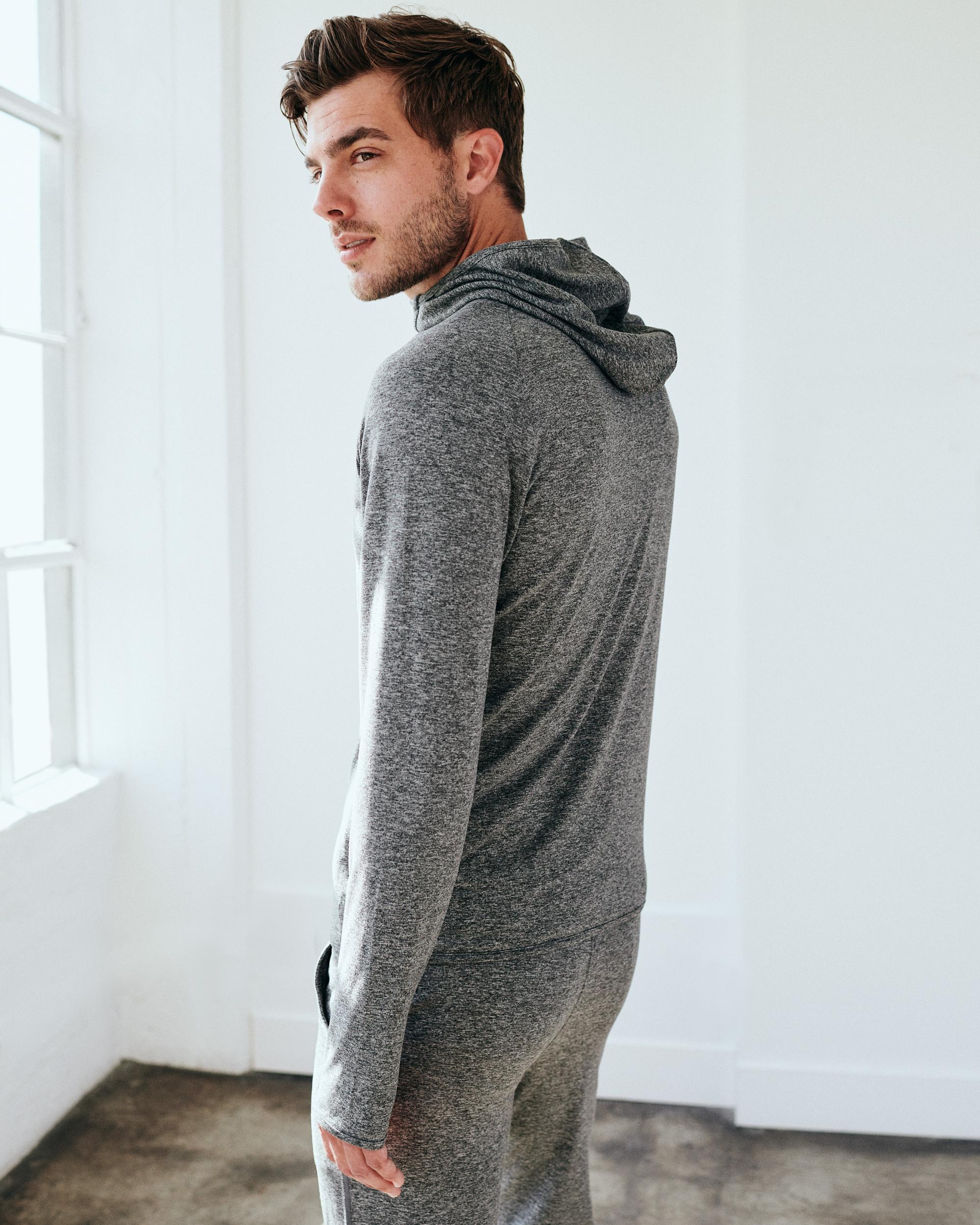 Quince | Men's Super Soft Performance Zip Hoodie Flowknit Activewear, Recycled Polyester Product Image