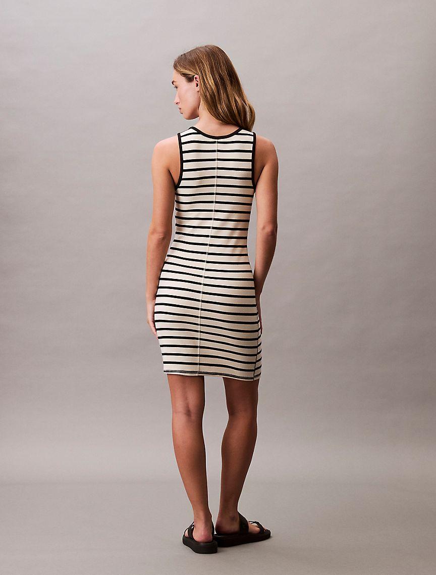 Cotton Rib Logo Graphic Tank Dress  Product Image