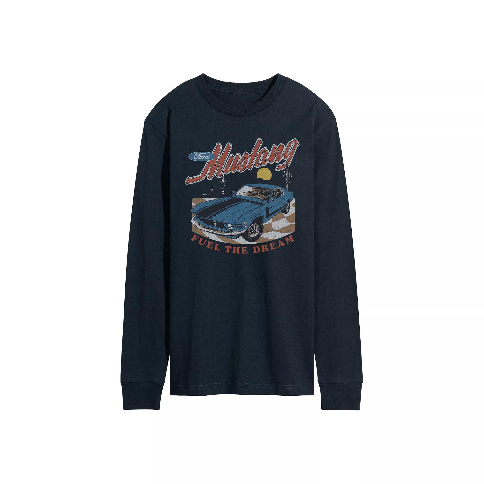 Men's White Lotus Logo Long Sleeve Graphic Tee,  Product Image