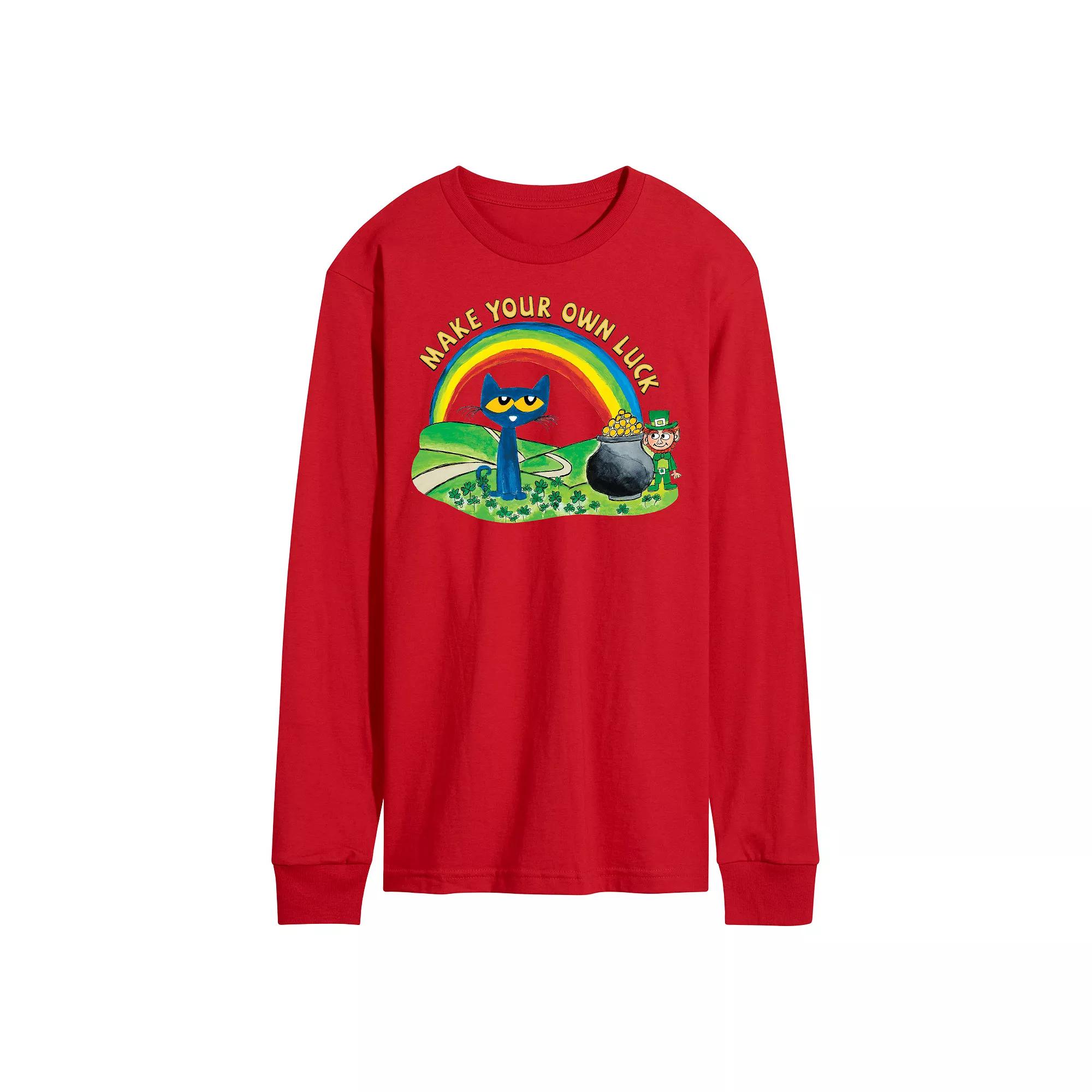 Men's White Lotus Logo Long Sleeve Graphic Tee,  Product Image