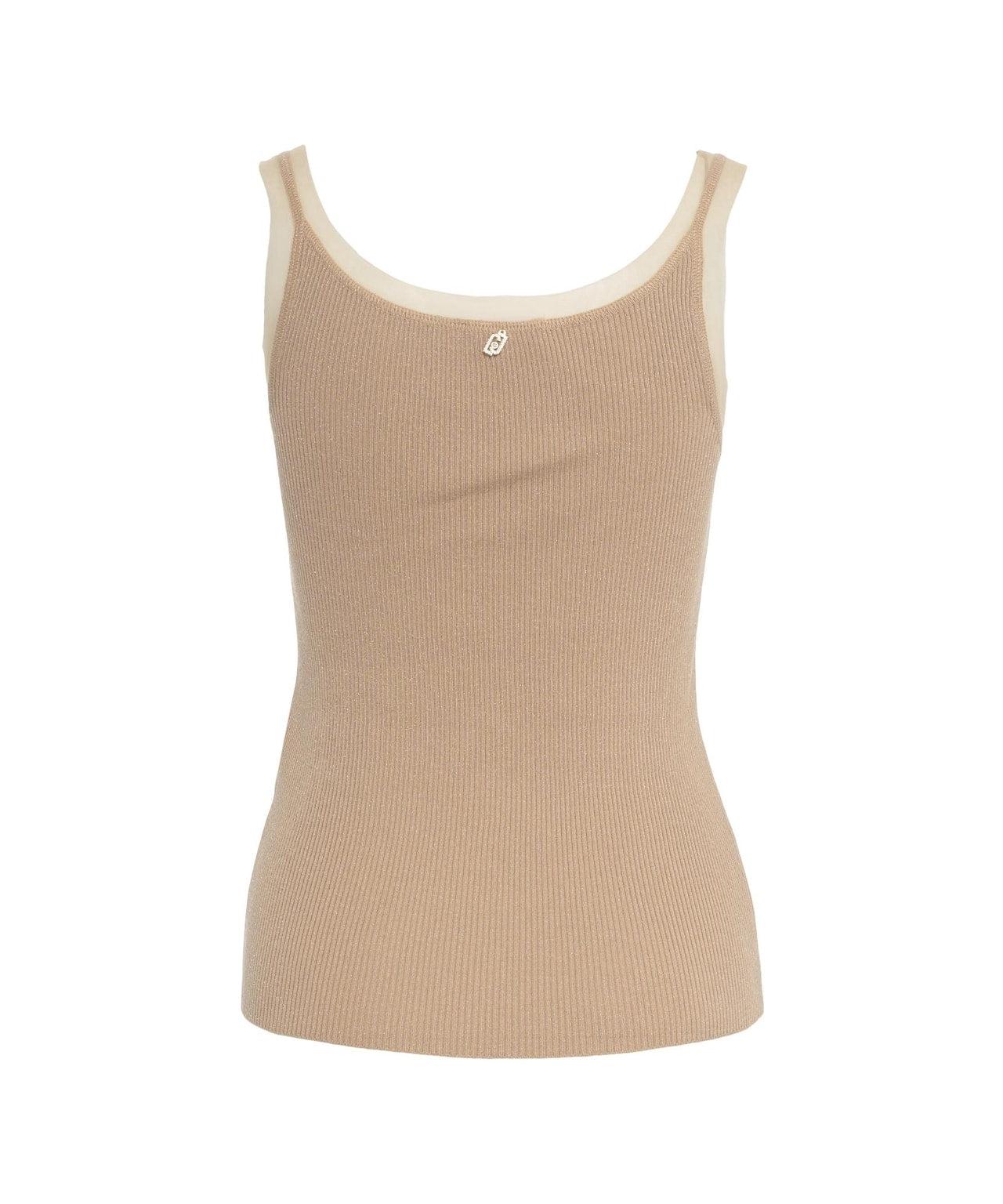 Top with tulle insets Product Image