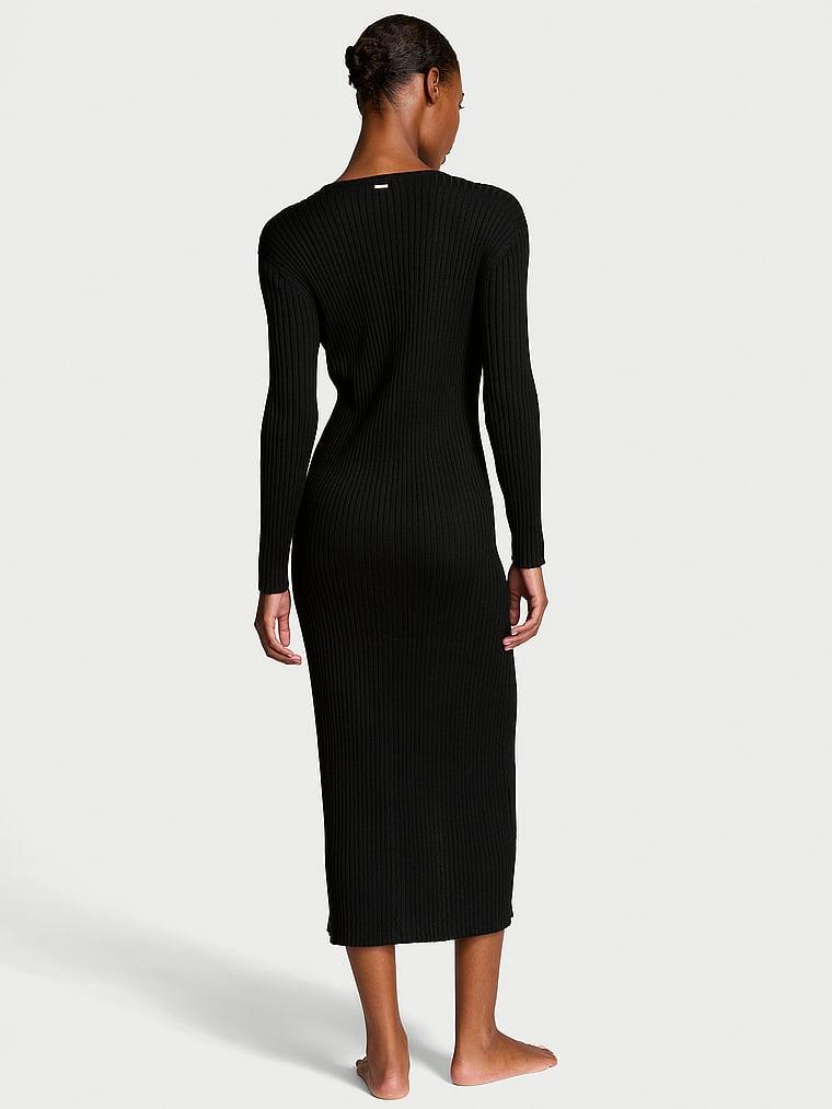 Luxe Crème Knit Cardigan Dress Product Image