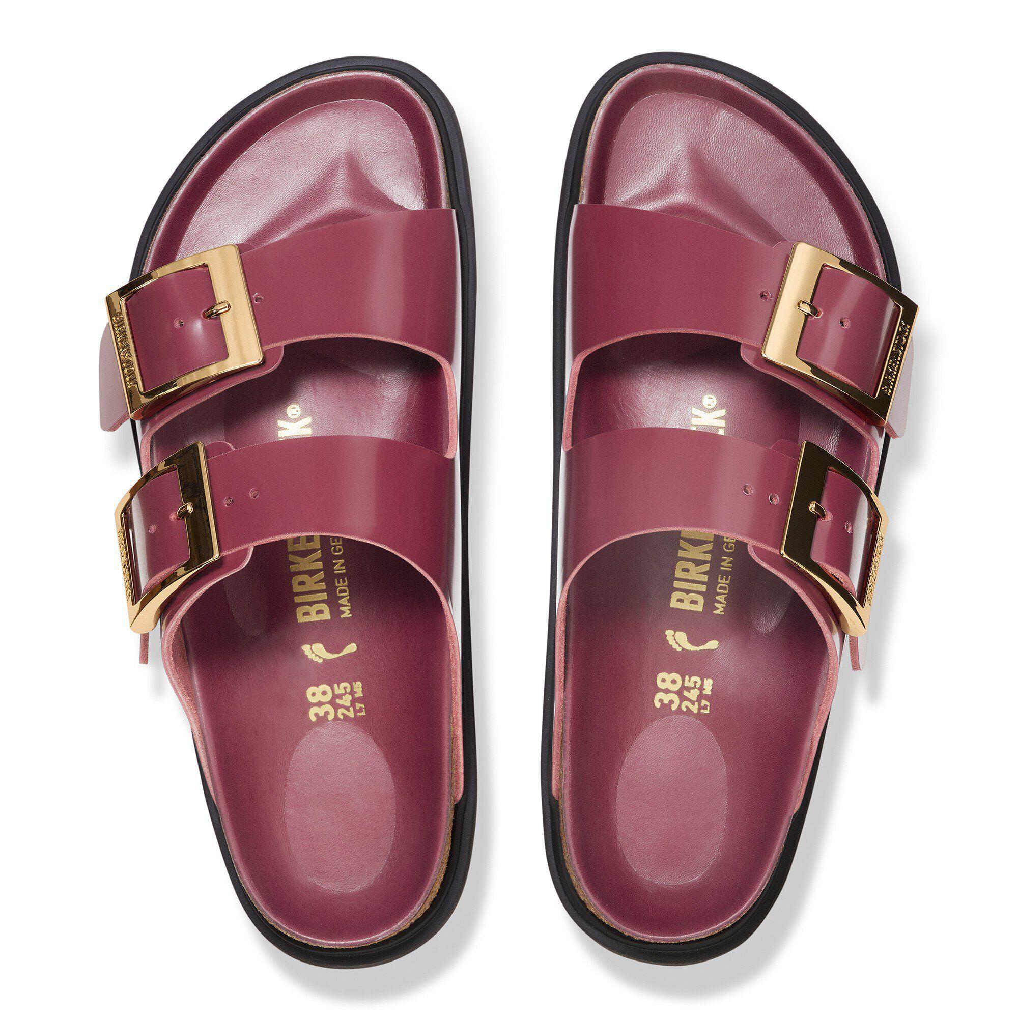 Arizona Droplet Buckle Natural Leather Patent Product Image