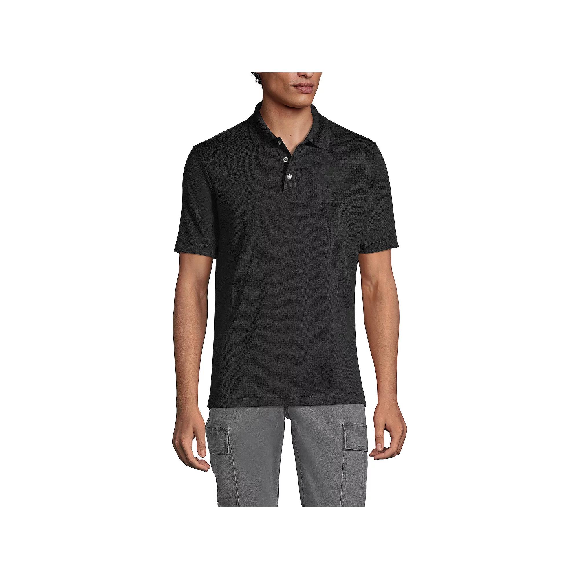 Big & Tall Lands' End School Uniform Solid Active Polo, Men's,  Product Image