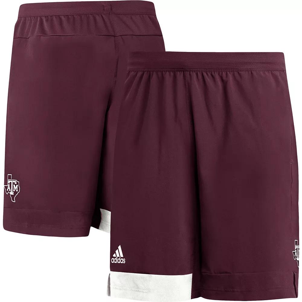 Men's adidas Maroon Texas A&M Aggies Training Shorts, Size: Small, Red Product Image