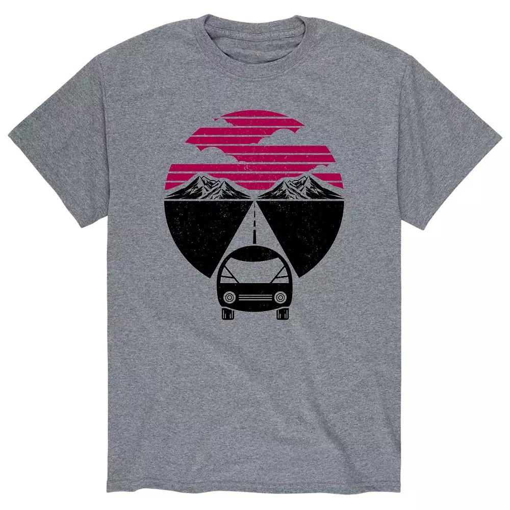 Men's Retro Mountains Car Tee,  Product Image