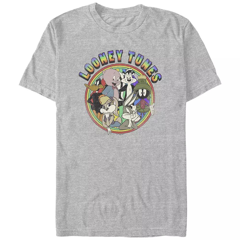 Men's Looney Tunes Vintage Rainbow Graphic Tee,  Product Image