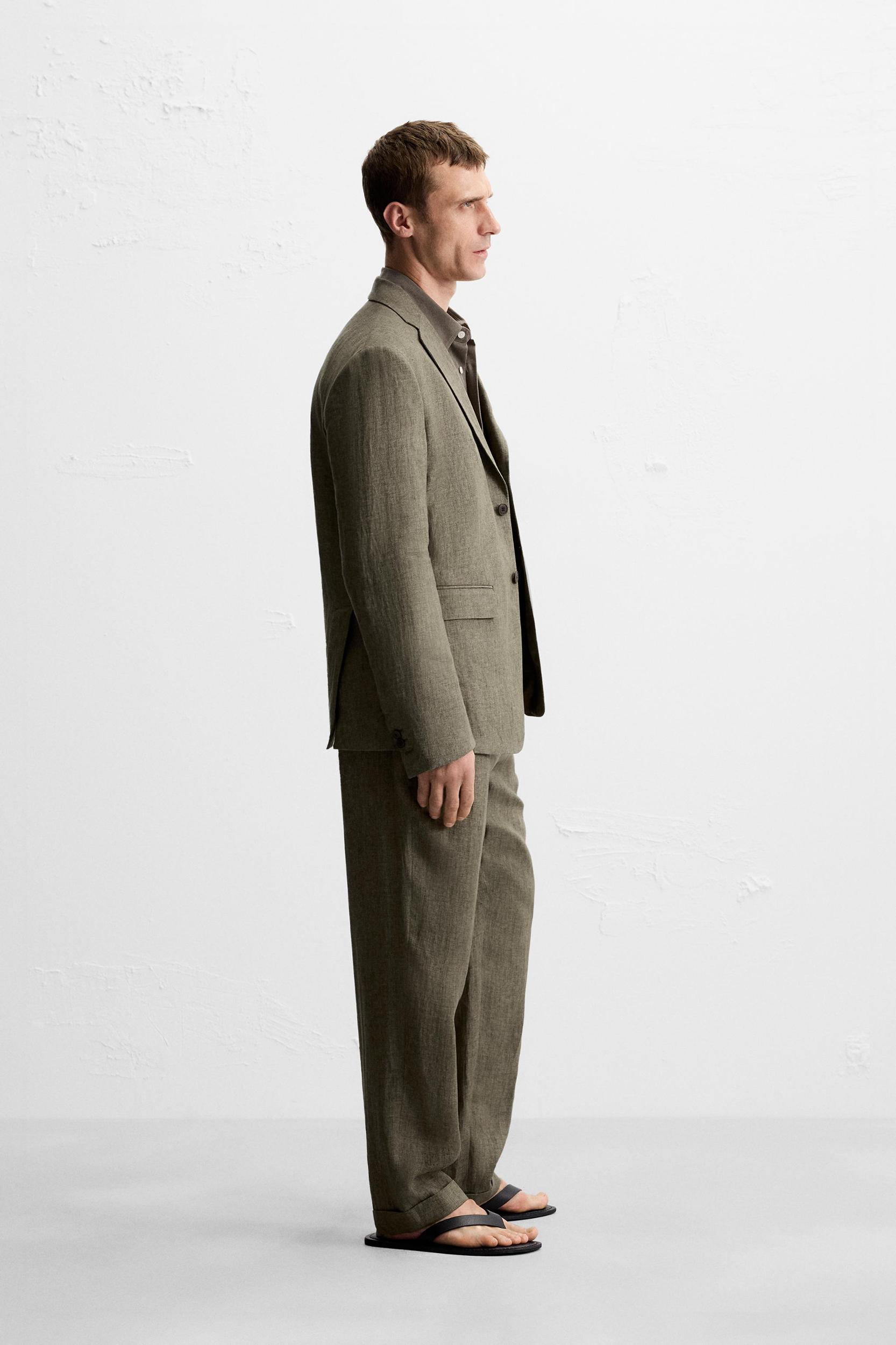 100% LINEN SUIT BLAZER Product Image