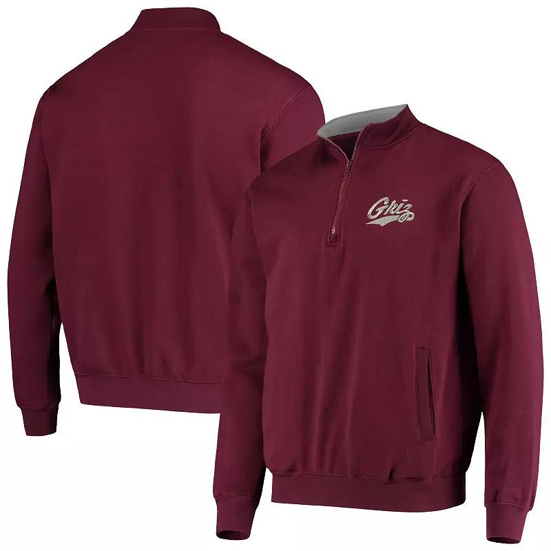 Men's Colosseum Maroon Montana Grizzlies Tortugas Logo Quarter-Zip Jacket,  Product Image