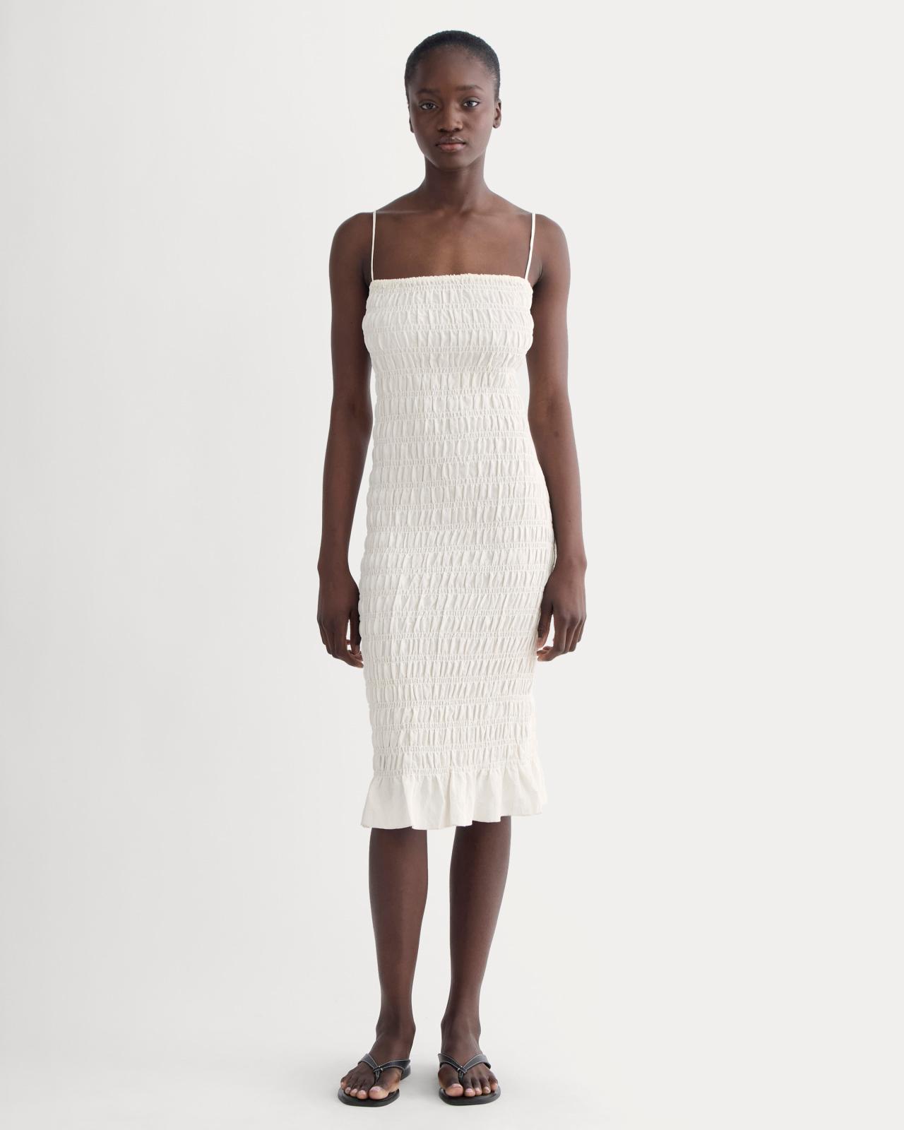 Womens Smocked Column Dress by Everlane Product Image