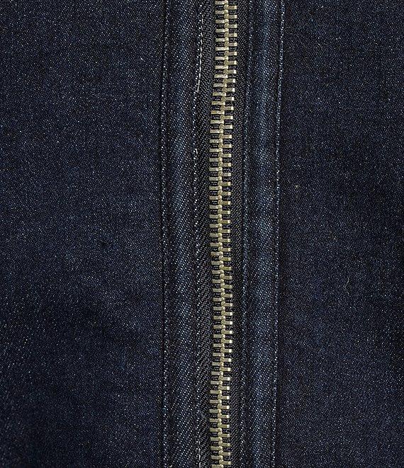 GB Sherpa Contrast Denim Sherpa Moto Jacket Product Image