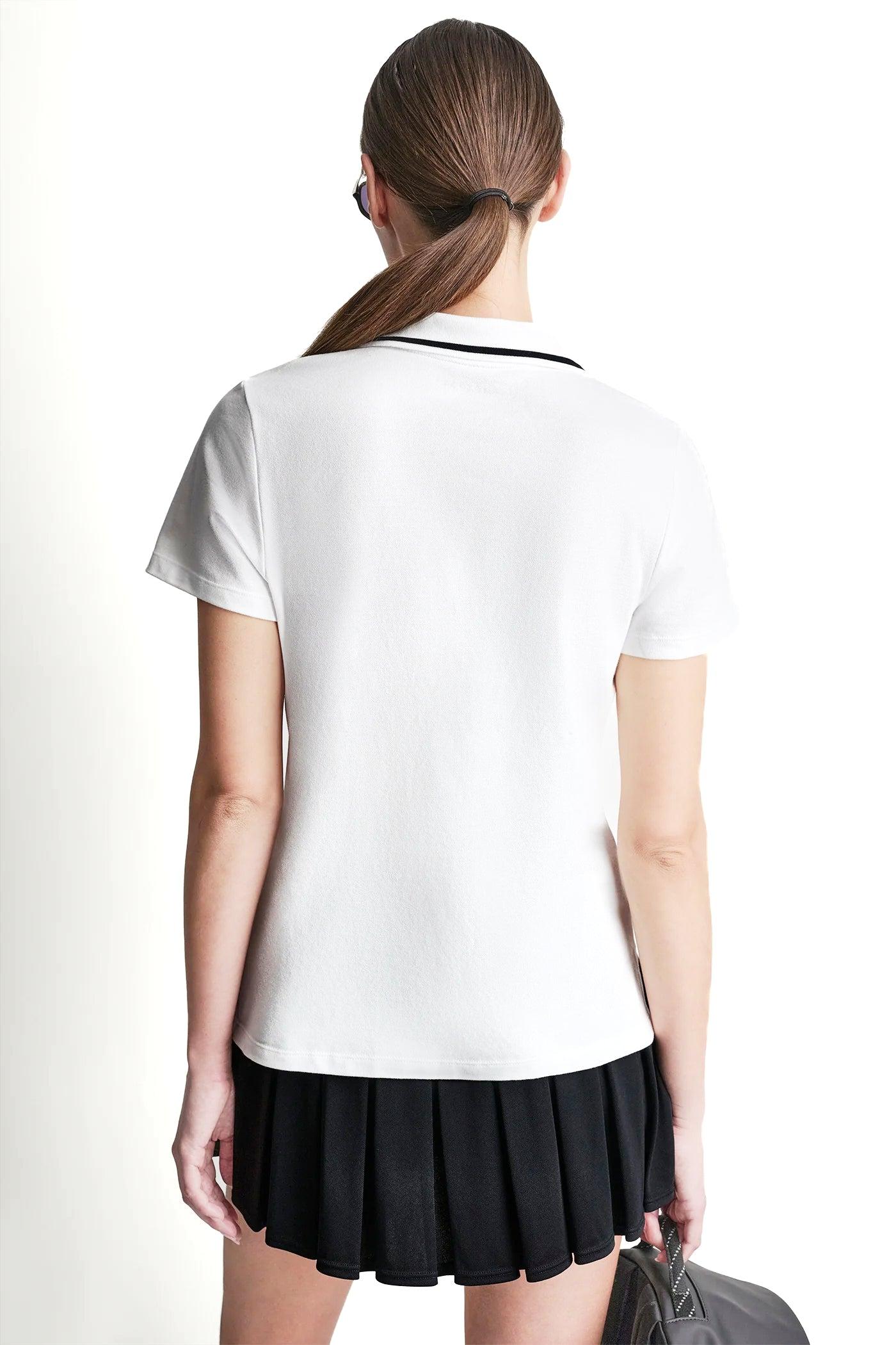 LOGO EMBROIDERED ZIP POLO Product Image