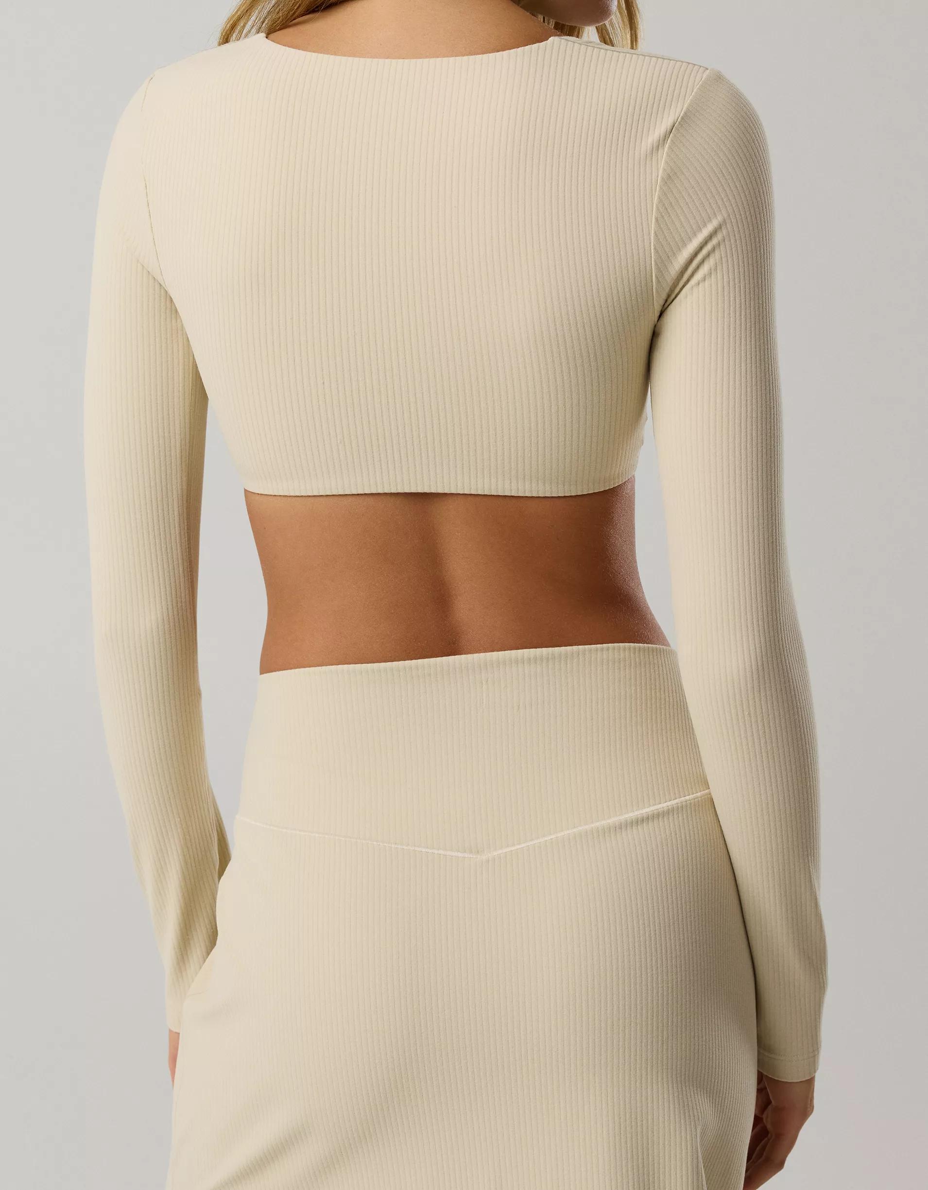 OFFLINE By Aerie Real Me XTRA Ribbed Long Sleeve Bra Top Product Image