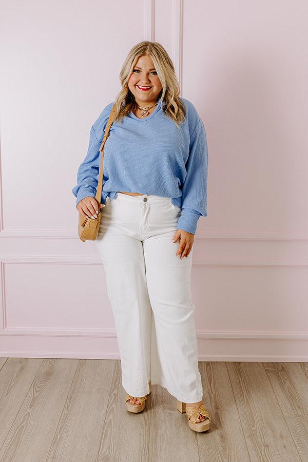 The Dex High Waist Straight Leg Jean In Ivory Curves Product Image