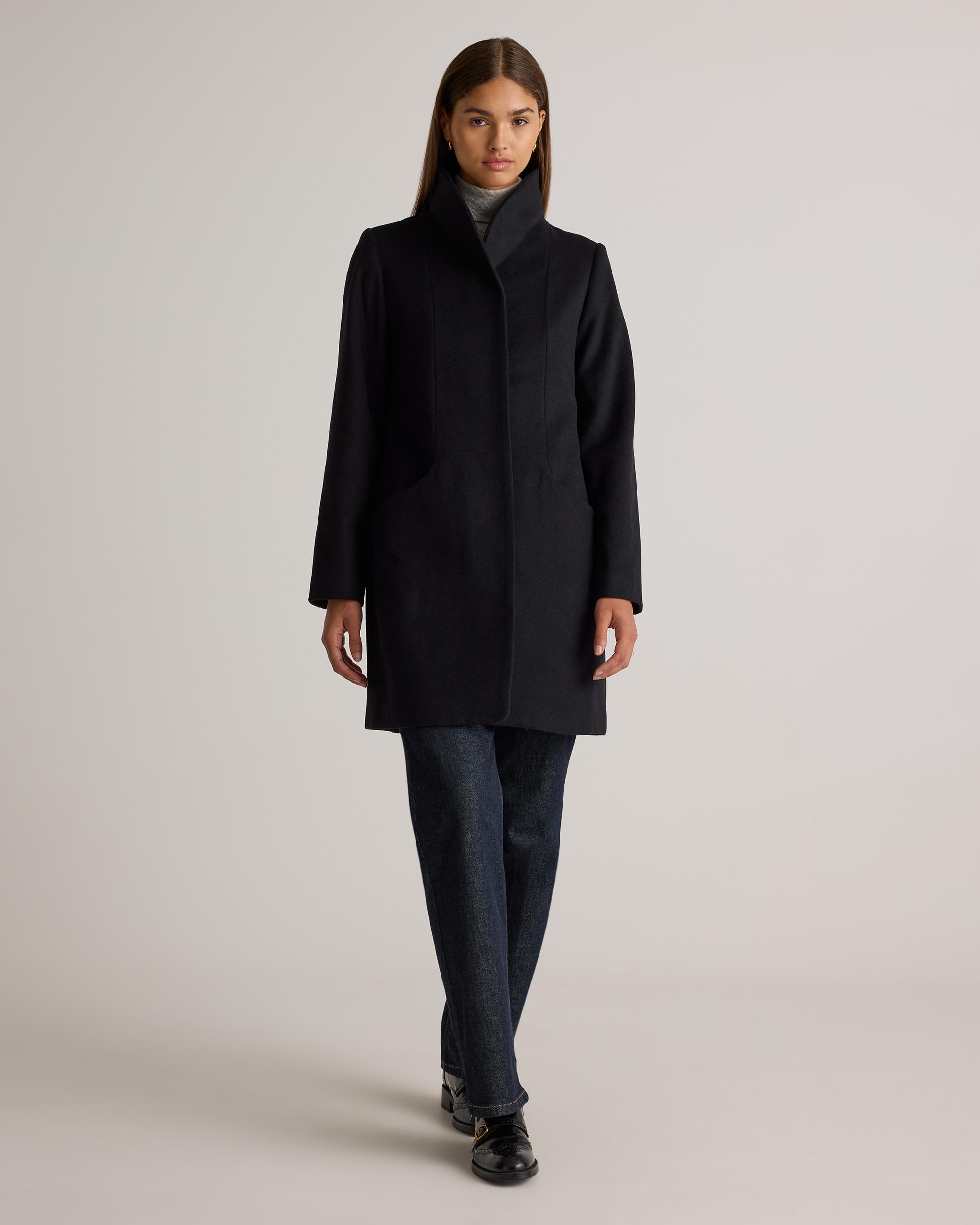 Quince | Women's Italian Wool Cocoon Coat Wool/Nylon Product Image