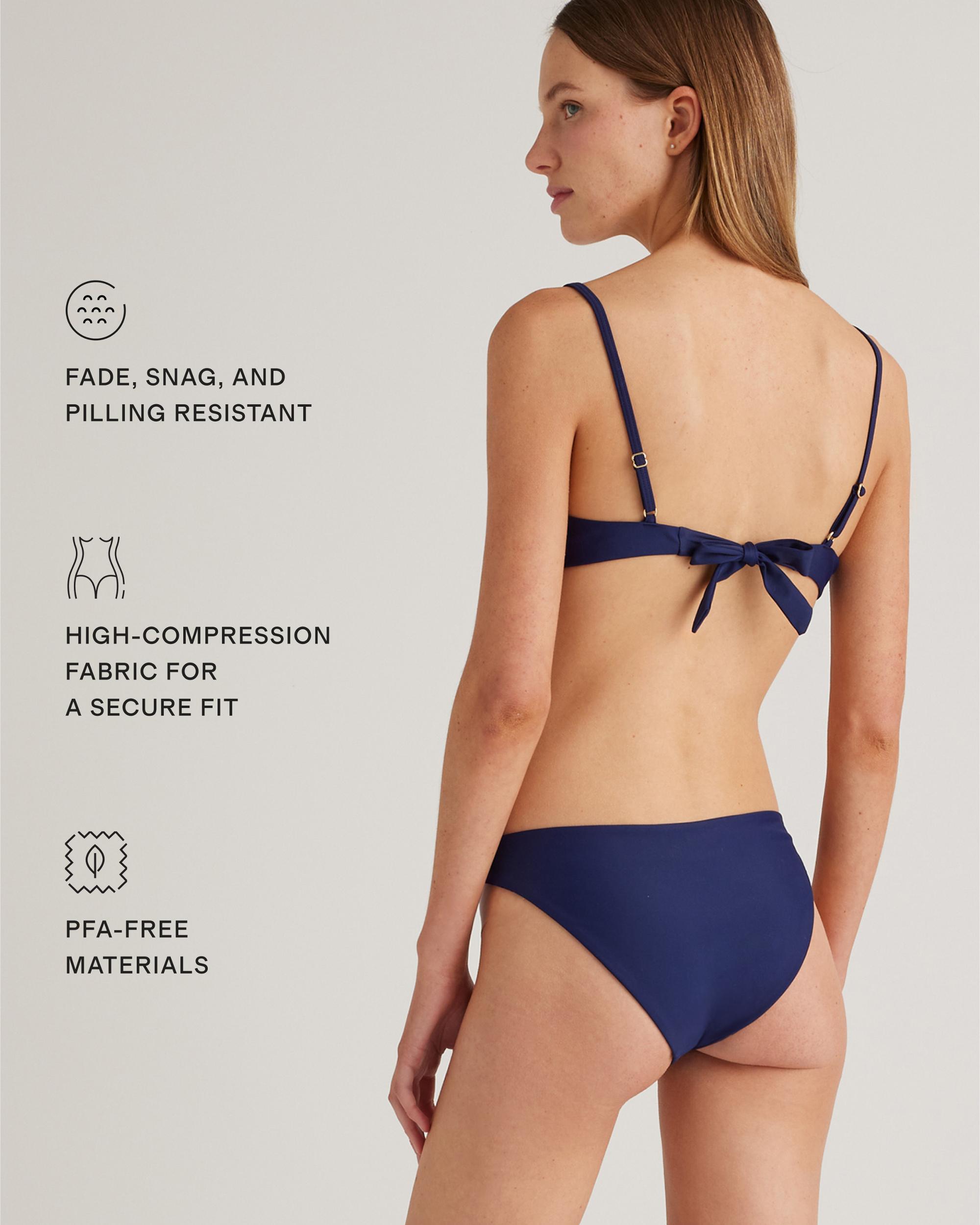 Quince | Women's Italian Low-Rise Bikini Bottom 78% Recycled Polyamide, 22% Spandex Product Image