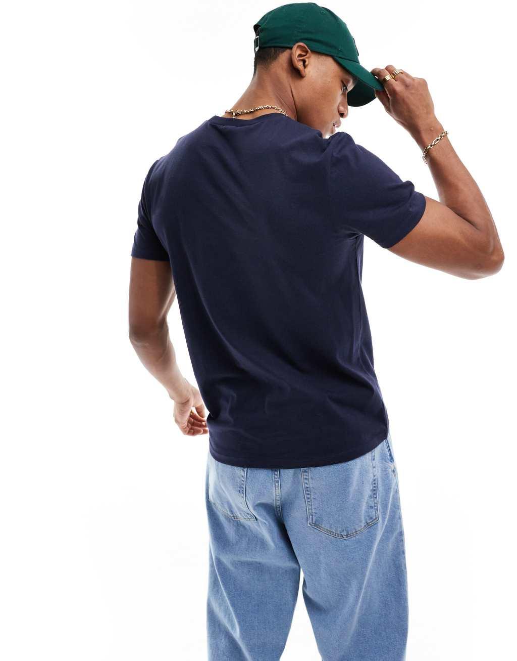 ASOS DESIGN essential crew neck t-shirt in navy | ASOS Product Image