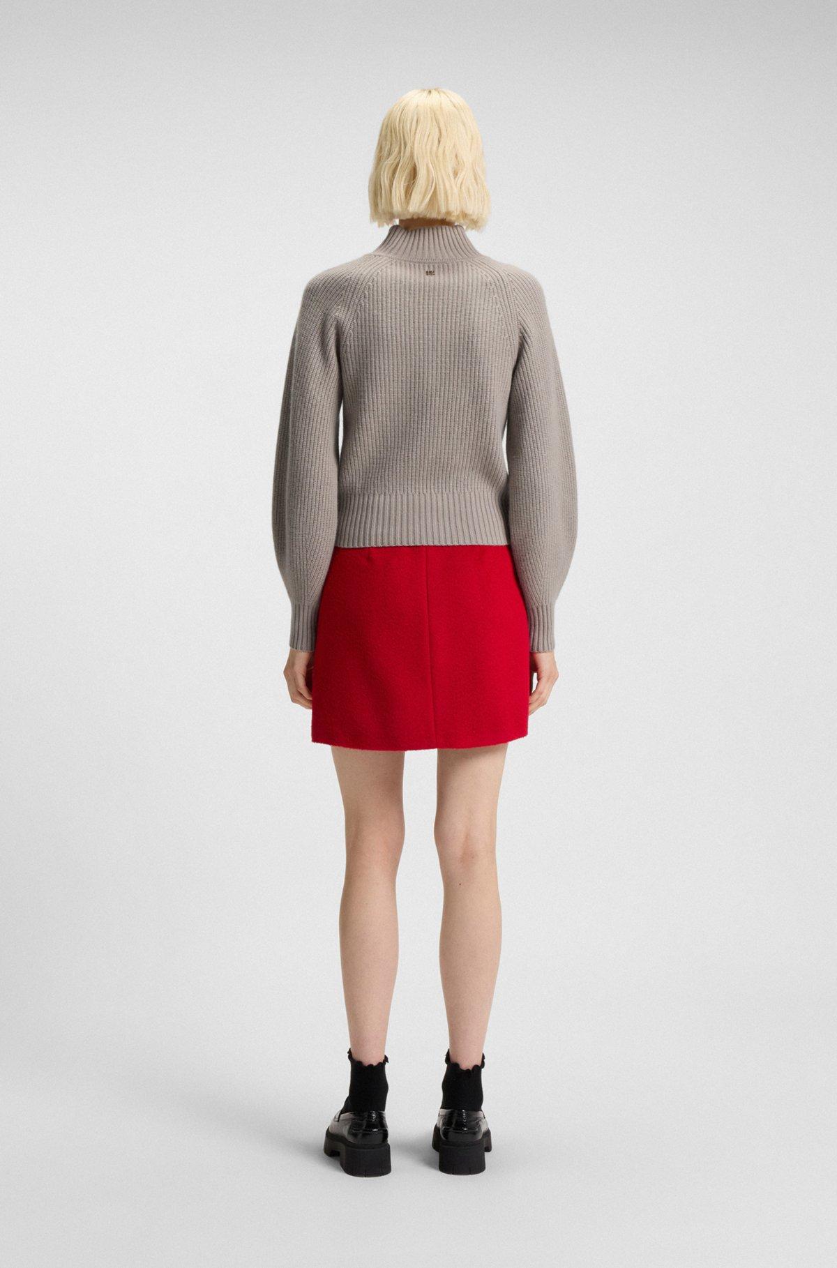 Loose-fit rollneck sweater with raglan sleeves Product Image