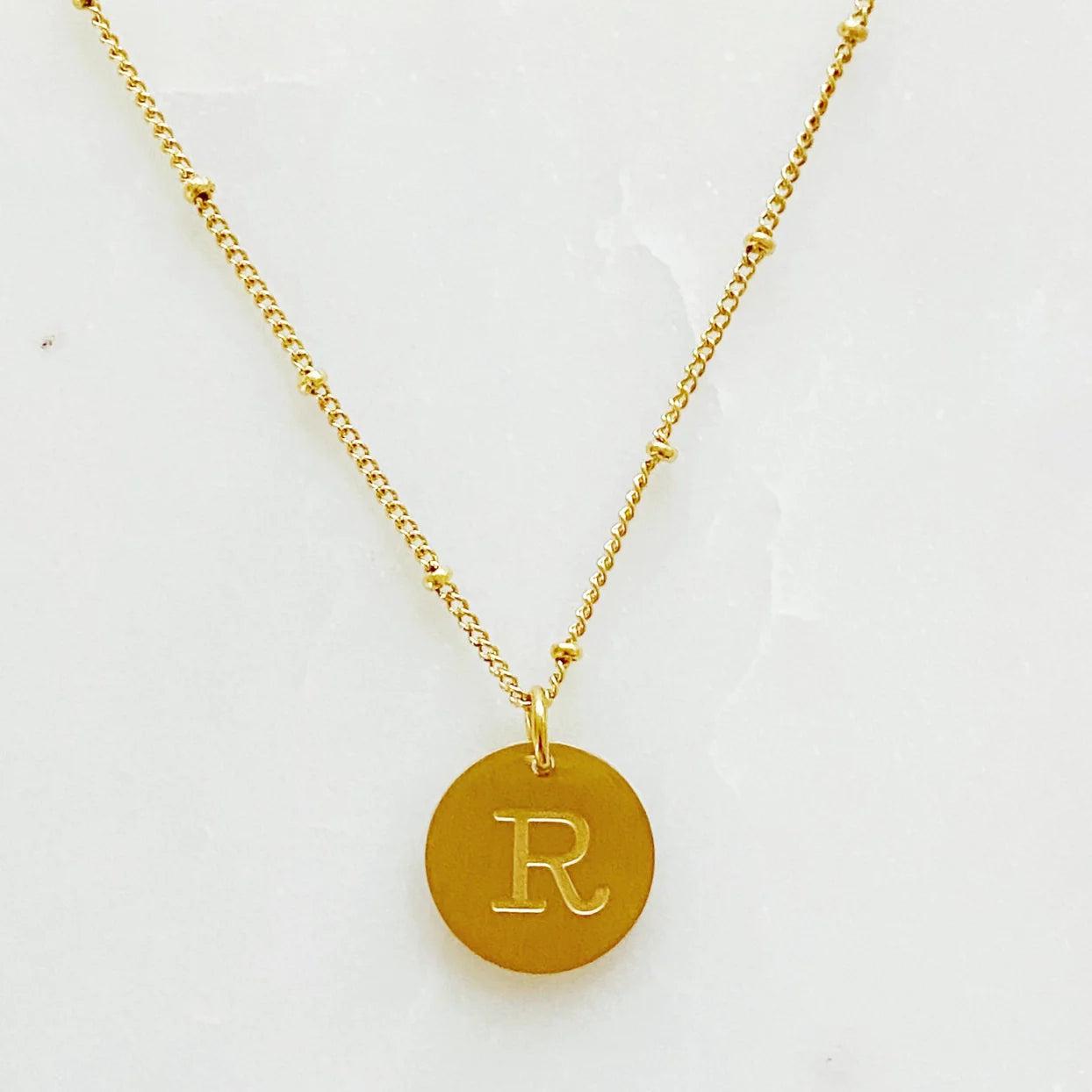 Round Initial Necklace Product Image