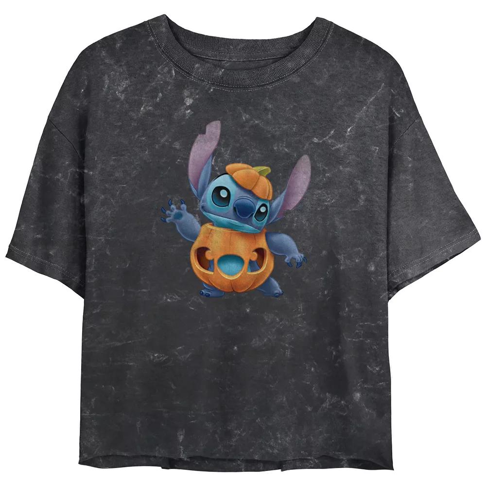 Disney's Mickey Mouse The Original Crop Top Mineral Wash Juniors' Graphic Tee, Girl's,  Product Image