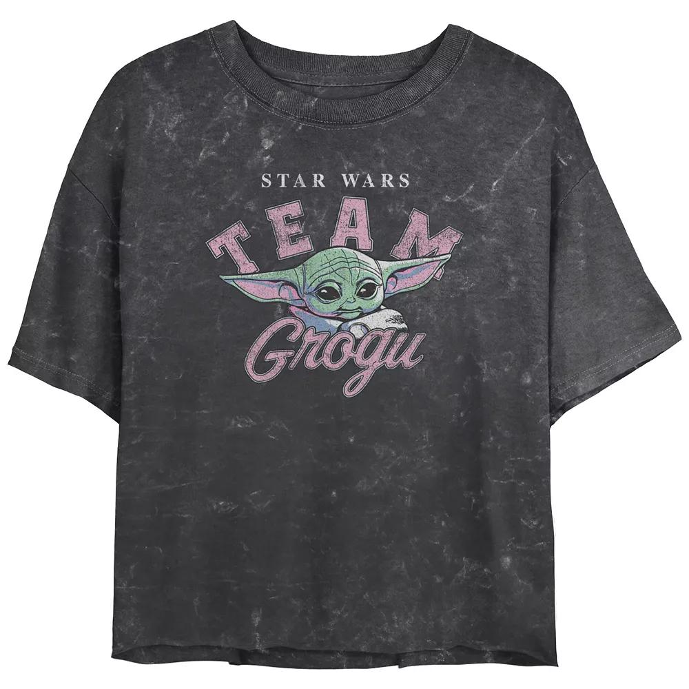 Juniors' Stranger Things Max Music Graveyard Mineral Wash Cropped Tee, Girl's,  Product Image