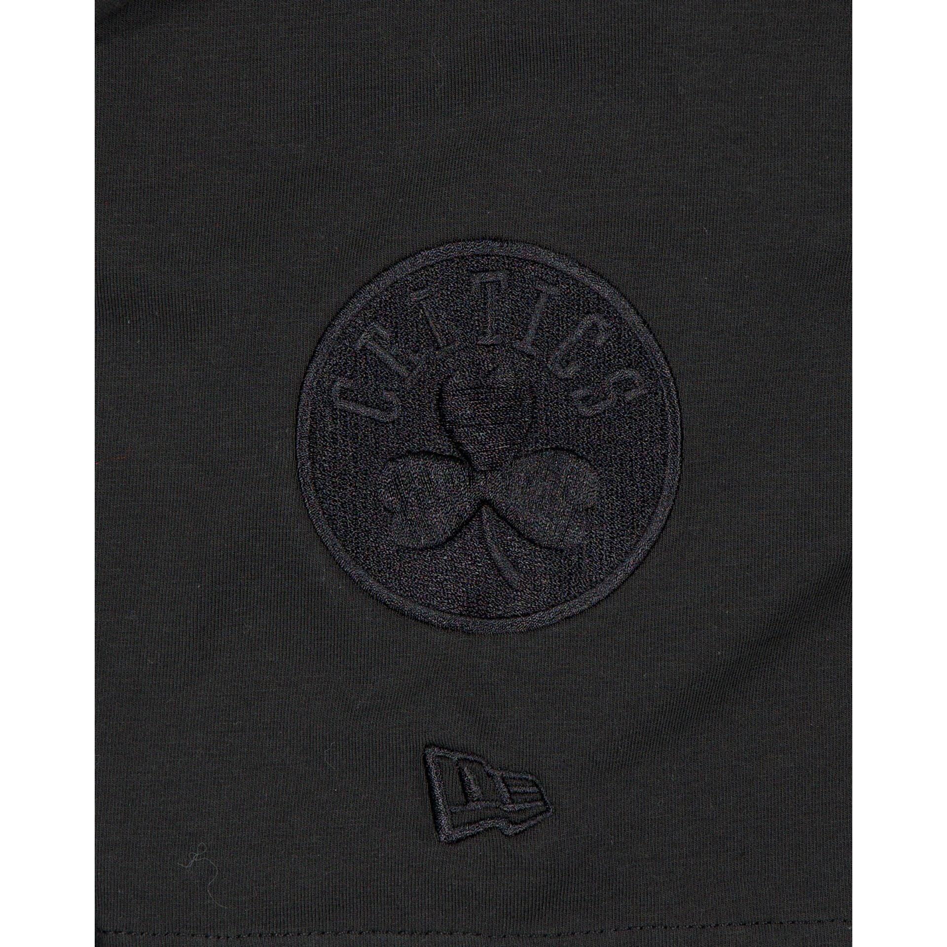 Boston Celtics Black on Black Logo Select T-Shirt Male Product Image